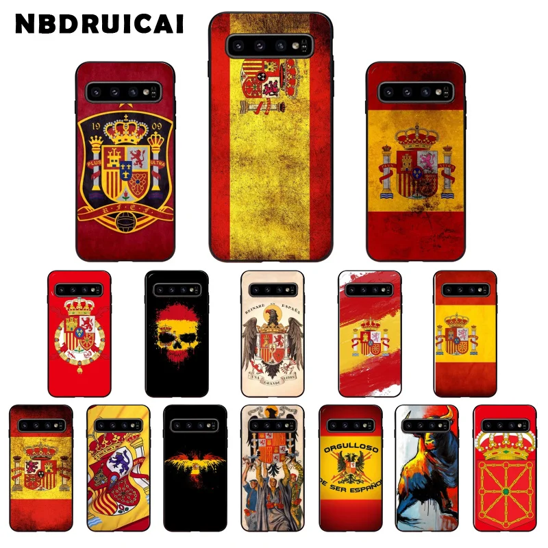 NBDRUICAI высококачественный чехол для телефона с испанским флагом Samsung S9 plus S5 S6 edge S7 S8