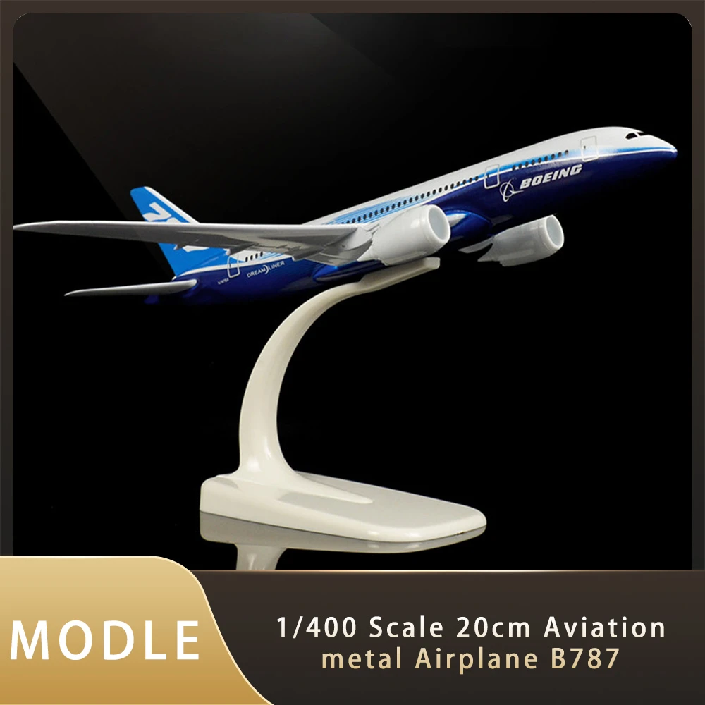 Avión de metal de aviación B787 a escala 1/400 de 20cm, modelo prototipo de  decoración con Base de plástico, colección, juguete para niños, regalo|Juguete  fundido a presión y vehículos de juguete| -