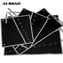 Ai road Bolsa de herramientas enrolladas de lona, accesorio plegable, para colgar llaves inglesas, bolsa de almacenamiento de herramientas de mano