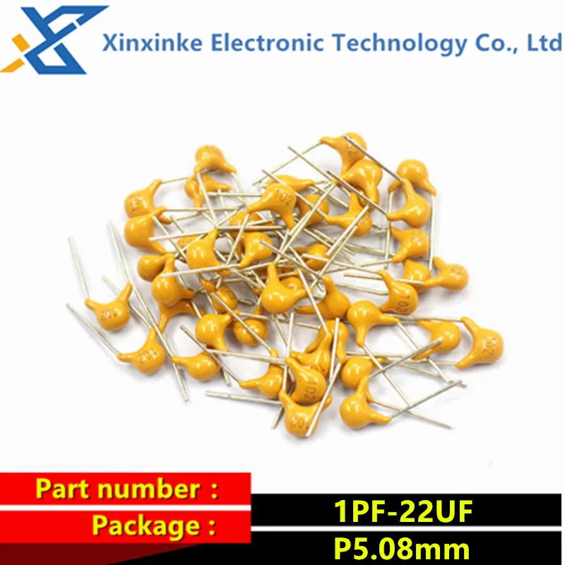 50PCS CT4 50V 5.08mm Monolithic Ceramic Capacitor 10PF ~10UF 33pF 47pF 100pF 150pF 200pF 220pF 330pF 470pF 390pF 270pF 104 105 100pcs monolithic capacitor 470pf 471k 50v pin pitch 5 08mm ±10% the infinite capacitance