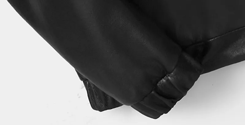 Мужская куртка пилота из натуральной овчины размера плюс L-4XL, модная черная куртка-бомбер из натуральной кожи, мужская куртка на молнии с капюшоном