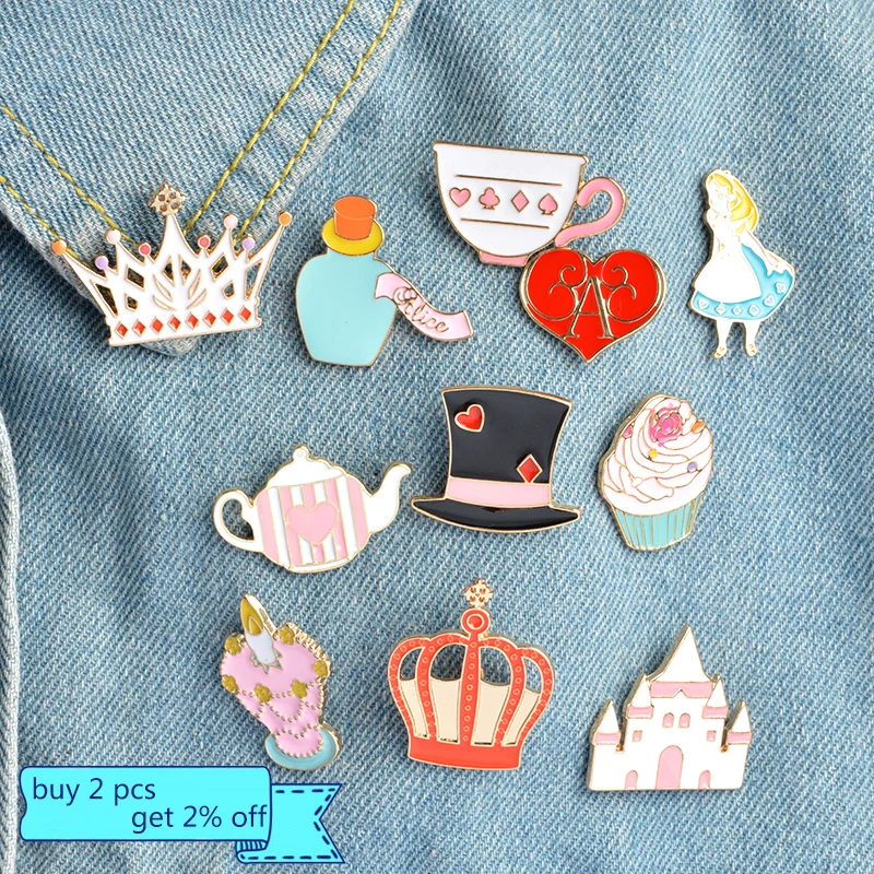 Эмалированные булавки в виде животных растений 9 комплектов значок строительные