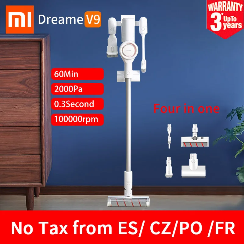 EU Xiaomi MIJIA Dreame V9 Handheld Cordless Vacuum Cleaner Home Car