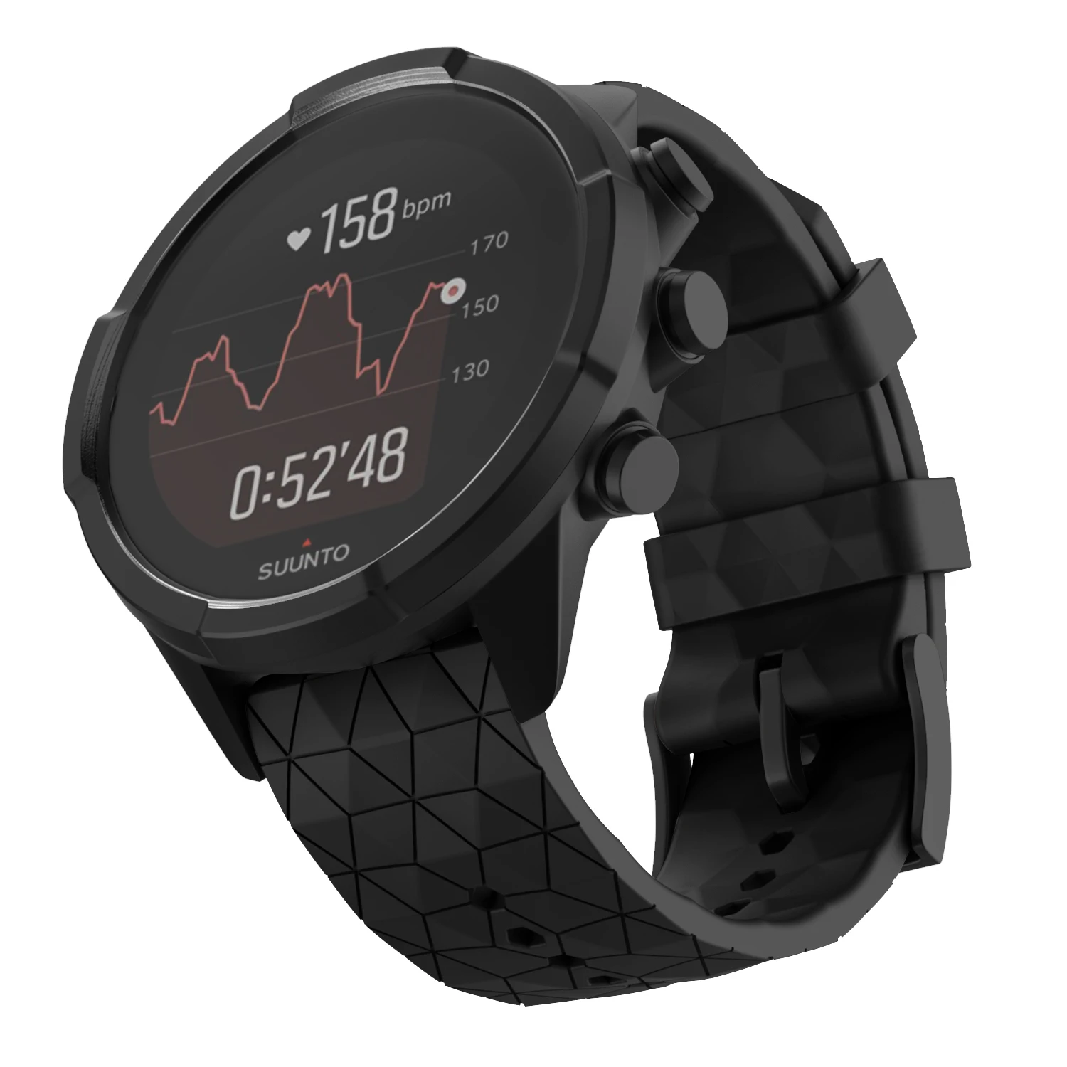 Ремешок силиконовый для SUUNTO 9 Baro Band спортивный браслет Spartan/9 24 мм|Ремешки часов| |