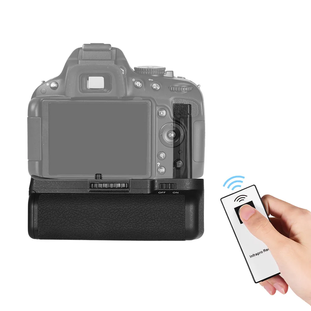 Вертикальный держатель батарейного отсека для камеры Nikon D5100 D5200 DSLR EN EL 14 Питание