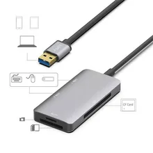 Тип-c USB 3,0 до 4K HDMI USB 3,0 SD TF кардридер 6в1 концентратор адаптер для ПК
