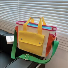 Bolso de lona para mamá, bolsa de gran capacidad para madre y bebé, a la moda, con aislamiento, bolso cruzado multifuncional