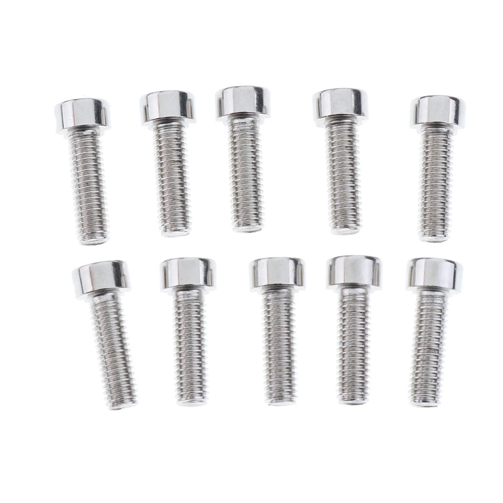 10Pcs MTB Mountain Bike Water Bottle Cage Screws M5 Bicycle Bike Bottle Holder Cage Bolts