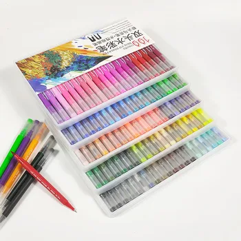 

36/40/6072/100 Colors Fineliner Art Marker Pens Drawing Painting Watercolor Dual Tip Brush Pen School Stationery Supplies