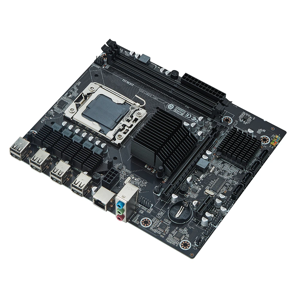 Комплект материнской платы X58 setLGA1366 с процессором Intel xeon X5650 и памятью 16 Гб (2 шт. * 8
