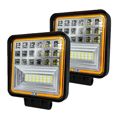 126W 2pcs Автомобильный рабочий свет Авто Бар точечное Наводнение Combo внедорожные светодиодные фары грузовик трактор внедорожник 12 В мотоцикл ангельские глазки Вождение рабочий свет - Цвет: 126W 2pcs