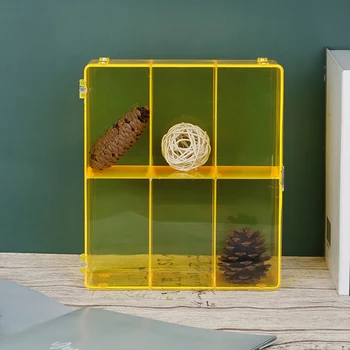 

Acrylic Display Case Storage Case Box Show Case Dustproof Box For Collectibles 19.5 x 6.5 x 19.5cm