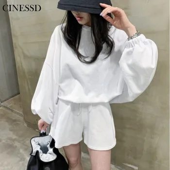 

2020 New Pants Sports Casual Suit Female Autumn winter Two Piece Set Harajuku Style outfits for women