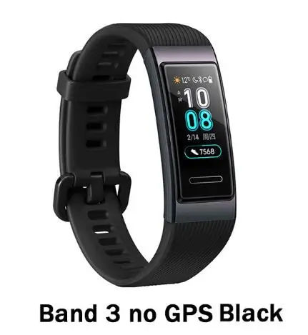 Band 3 Black huawei Band 3 Band 3 Pro умный Браслет 0,95 дюймов экран Спортивный трекер плавание Водонепроницаемый Bluetooth фитнес-трекер - Цвет: Band 3 Black