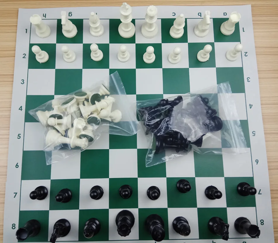 65/75/95mm Resin Chess Pieces With Chess Board Set Games Medieval Chesses Set With 34cm/42cm/51cm Chessboard Board Games