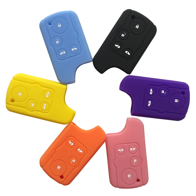 Key Case Cover Key Case For Honda Spike Key Cover for Honda Freed Odyssey Elysion Key Case 4 Button Remote Jacket Car-styling Silica Gel Before 2014