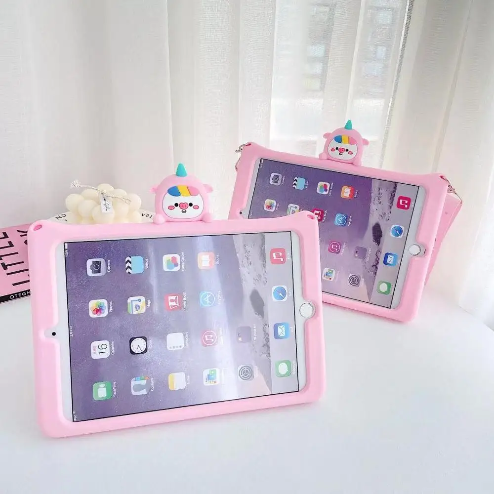 Чехол для iPad 7th 10 2/9 7 2017 2018 5th 6th Pro 9 5 11 Air мультфильм дети Обложка Mini 1 2 3 4 силиконовый