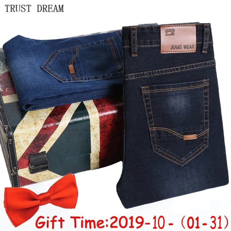 Fall Winter Man Regular Fit Jeans Stretch Slim Men Casual jean Classic Business Denim Pants hommes hombre Plus Size Trousers