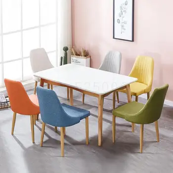 

New dining chair modern minimalist home American cafe Nordic restaurant chair hotel backrest stool dining table chair