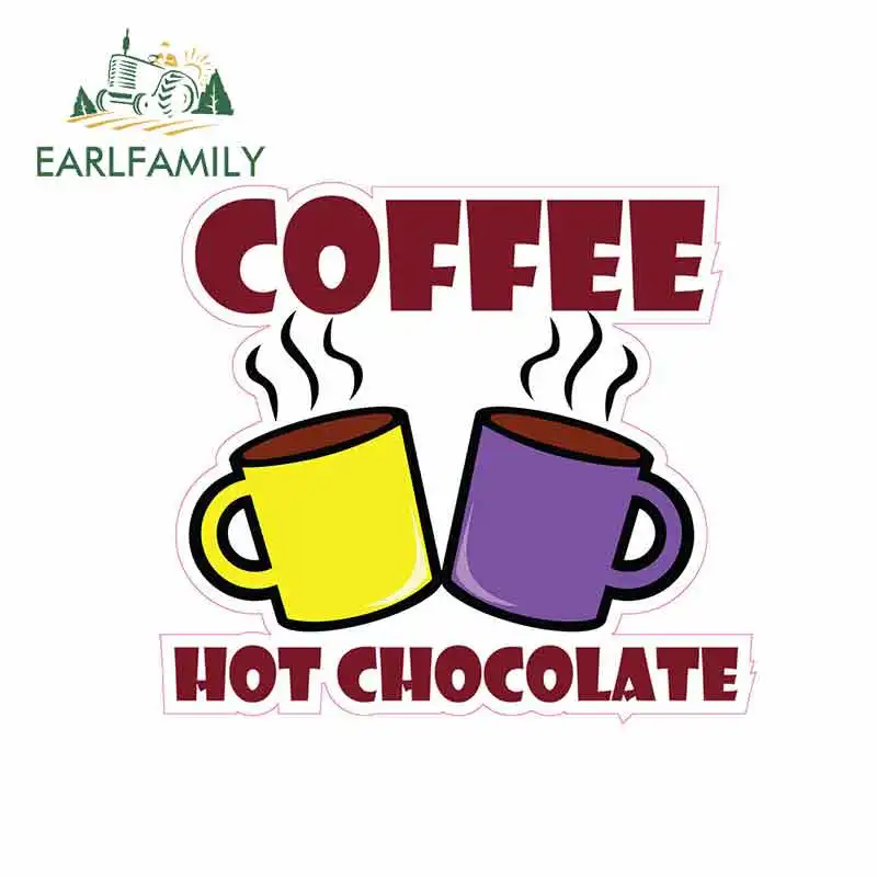 EARLFAMILY 13 см x 11 7 для кофейного горячего шоколада дополнительные наклейки