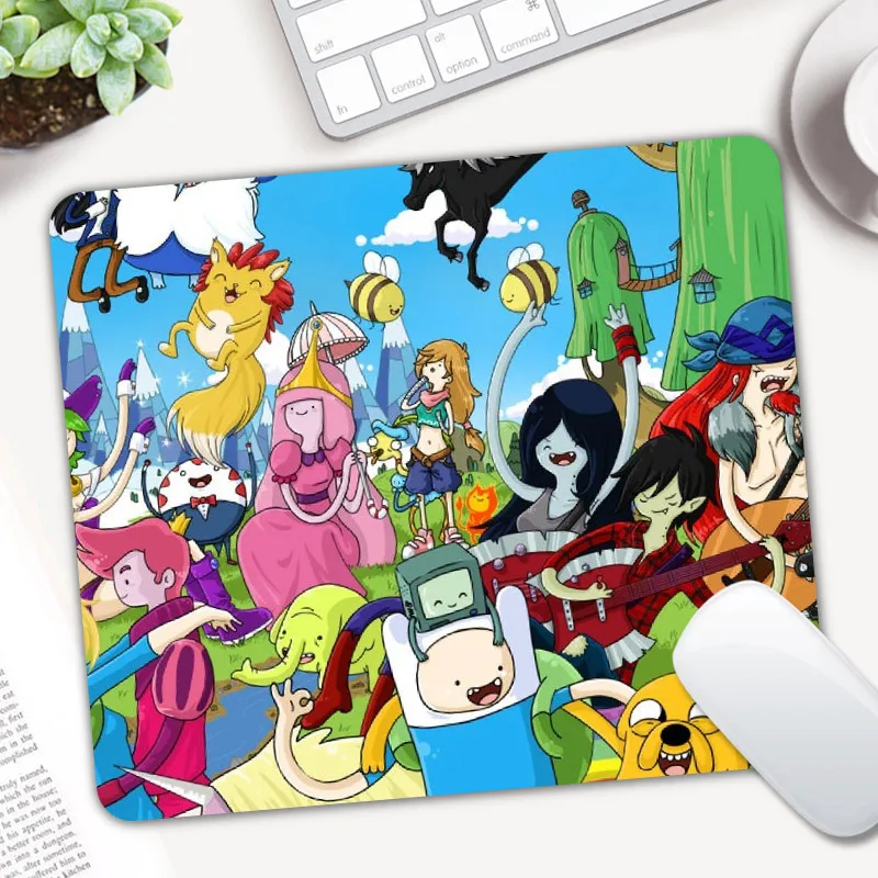 

Cartoon Gaming Mouse Pad Gamer Adventure Time Computer Mousepad Anti-slip Natural Rubber Gaming Mouse Mat 240x200mm 220x180mm