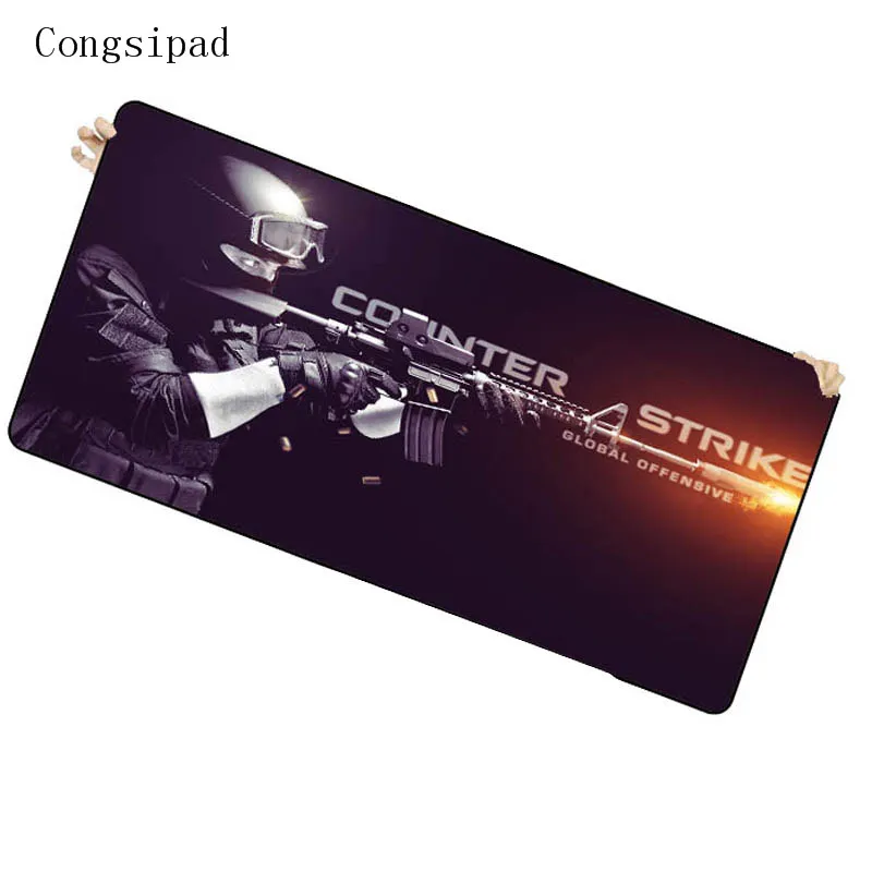  Counter Strike CSGO Print Locking Edge PC Computer Gaming Mouse pad Rubber Play Mat For League of L