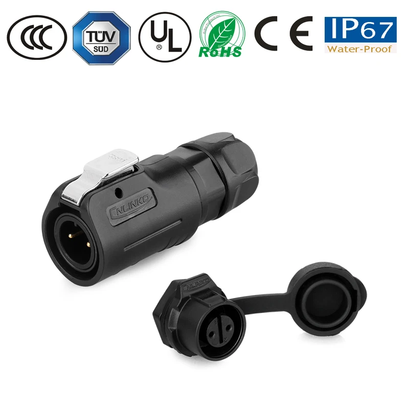 Водонепроницаемый разъем M12 2/3/4/5/6/7/8 pin IP67 powercon панель/соединители проводки штекер