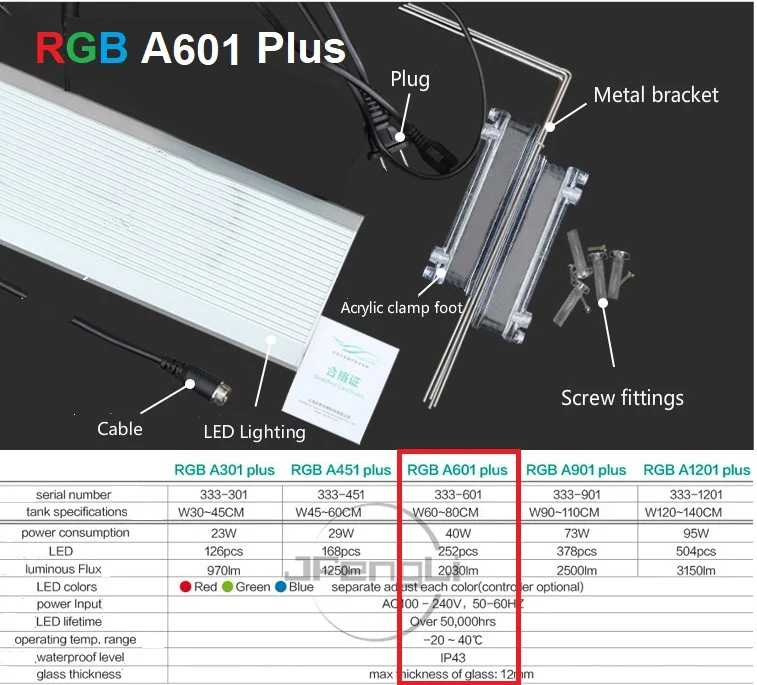 RGB A601PLUS Chihiros RGB A plus серия растение светодиодный светильник стиль ada 3 в 1 лампа восхода солнца захода солнца таймер водяное растение для аквариума аквариум commander 4 - Цвет: RGB A601PLUS