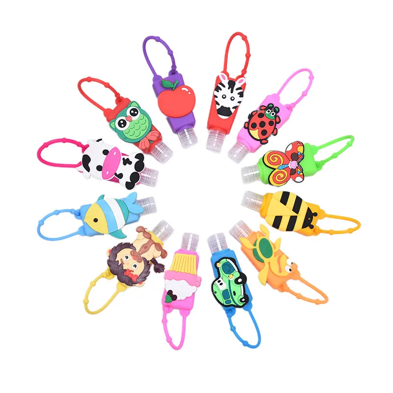30ml Silicone Cartoon Panda Owl Cat Mini Portable Gel Hand Sanitizer Bottle Removable Travel Cover Set Random Color 30ml Silicone Cartoon Panda Owl Cat Mini Portable Gel Hand Sanitizer Bottle Removable Travel Cover Set Random Color