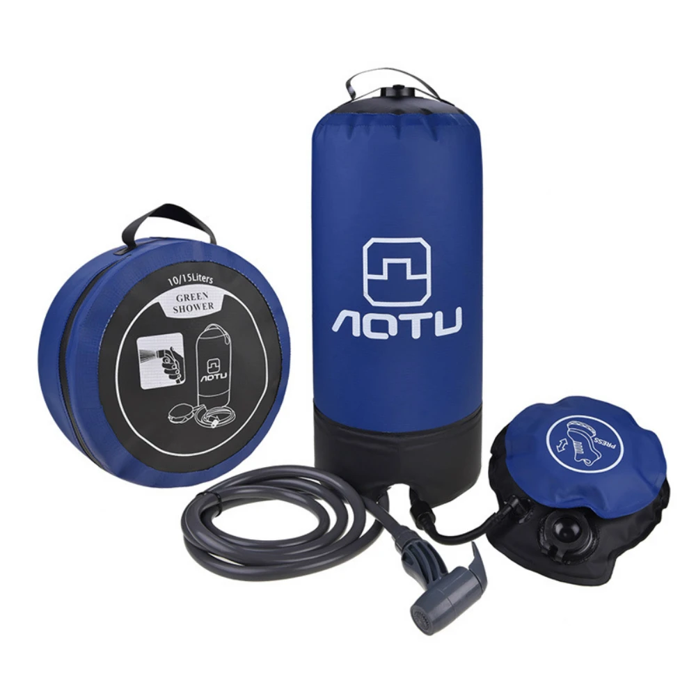 

11L PVC Outdoor Lightweight Portable Inflatable Shower Pressure Shower Water Bag Camping Climbing Shower