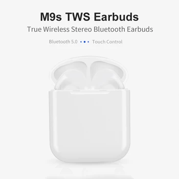 

M9S TWS Wireless Bluetooth Earphones Bluetooth 5.0 Touch Control Stereo Binaural Call Wireless Music Earbud Charging Box Headset