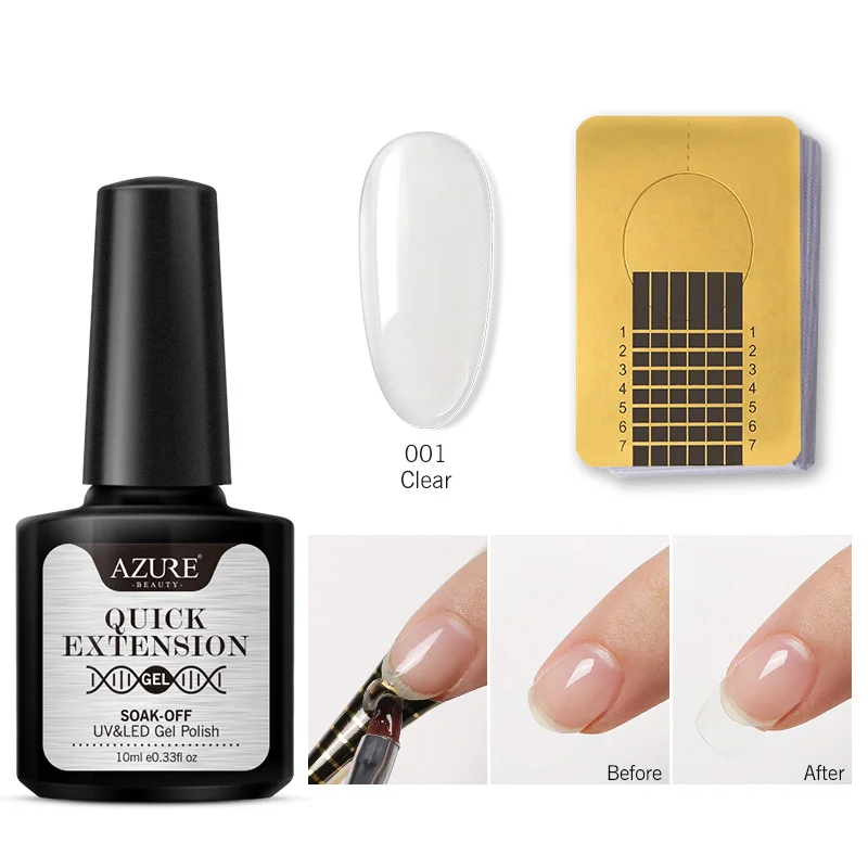 Modelones 2Pcs/Lot Extend Nail Gel Polish Extension Nail Sticker Tools Kits Soak Off Long Lasting Builder Extend Gel Kits - Цвет: 2PCS