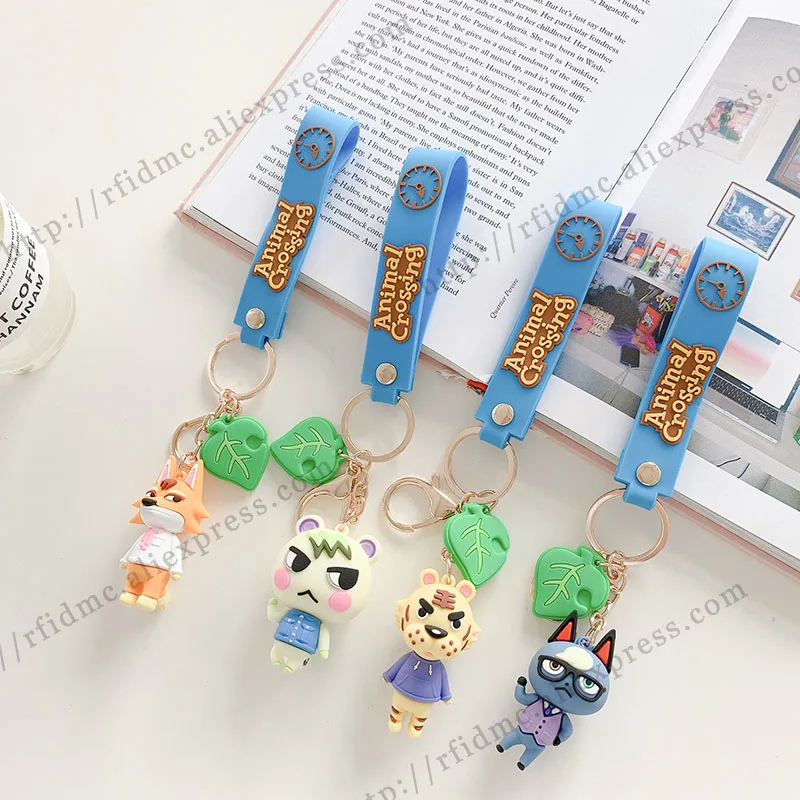 Raymond Animal Crossing Keychains Silicone Key Ring Fashion Jewelry Accessories Cute Shaped Pendants | Безопасность и защита