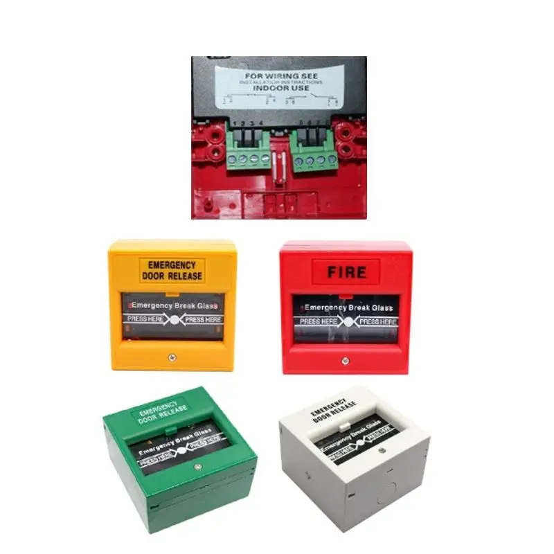 Button Switch Emergency Door Release Exit Glass Break Alarm for Access Control Red Yellow White Green | Безопасность и защита