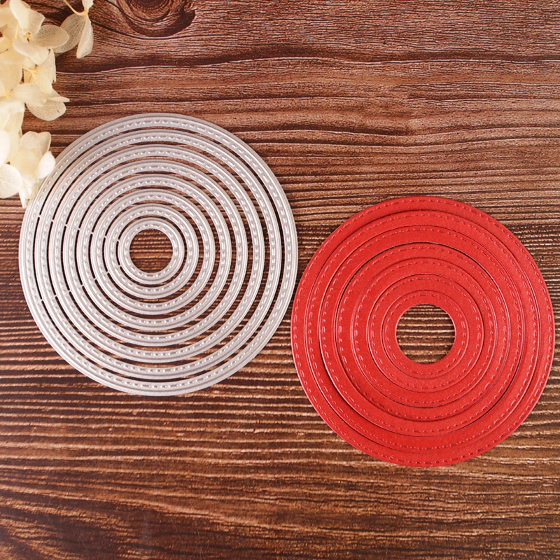 

Circles Decorative Die Set holidays party decorations Metal Cutting Dies DIY Scrapbooking wedding gift card making die cutting