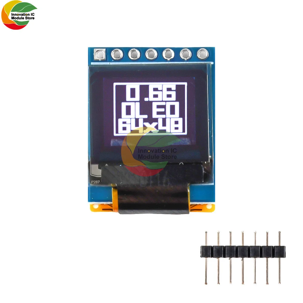 Modulo Display Lcd Oled Da 0.66 Pollici 64*48 64X48 4Pin Iic/7Pin Interfaccia I2C Spi Display Lcd Per Modulo Display Arduino Avr Stm32