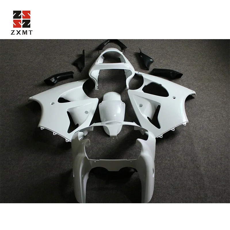 ZXMT Неокрашенный АБС обтекатель комплект для Kawasaki Ninja ZX-6R 2000-2002/ZZR600 2005-2008 УФ свет закрепитель для гель-лака