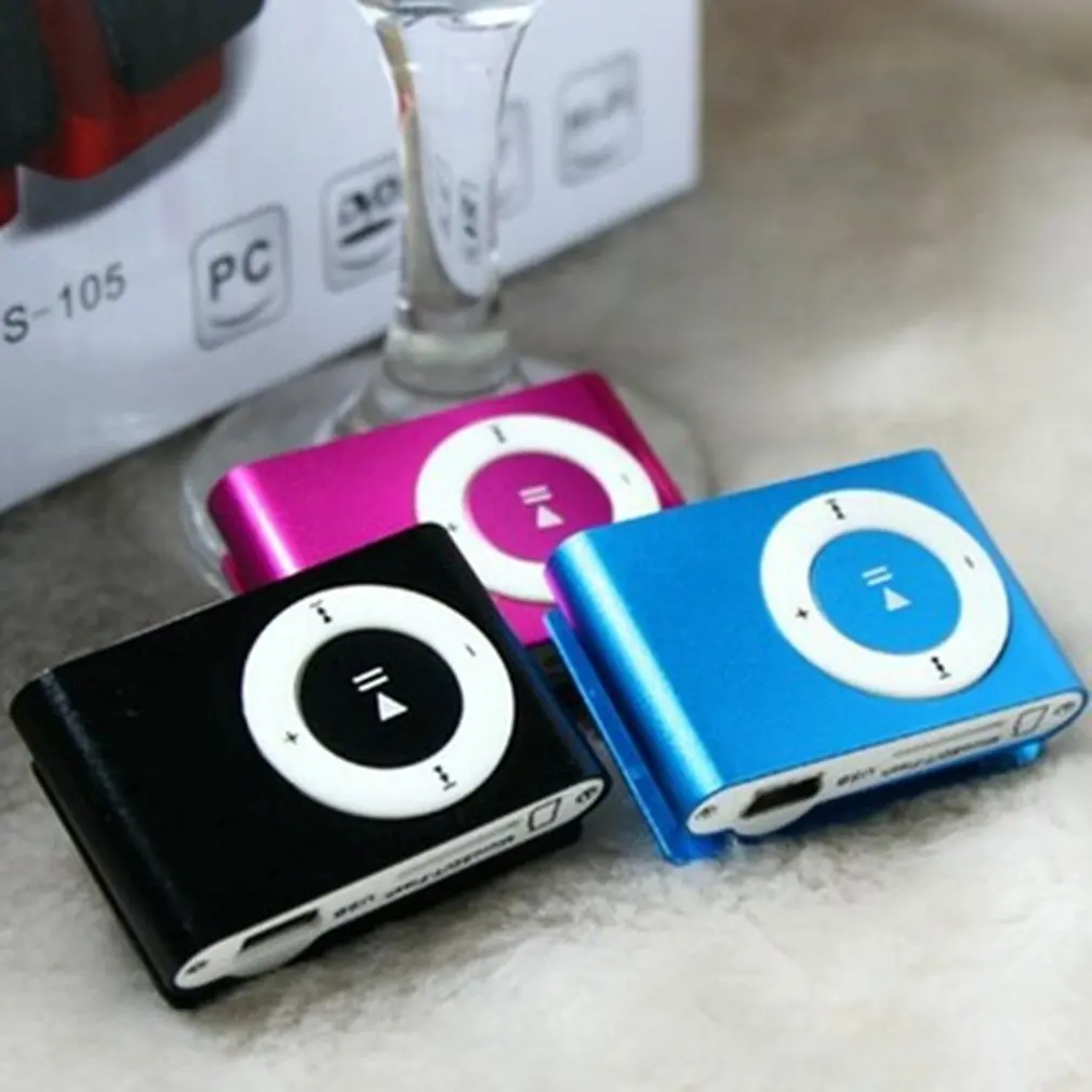 Металлический мини-клип mp3-плеер Спортивная Цифровая Музыка Поддержка TF карта MP3-плеер USB 2,0 с 3,5 мм разъемом для наушников
