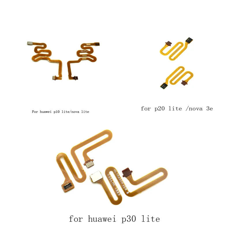 

For Huawei p10 p20 p30 lite nova 3e 4e Home Button Fingerprint Sensor Scanner Connector Touch ID Menu Return Key Flex Cable