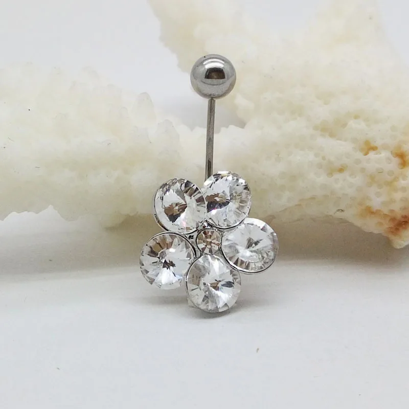 

Piercing Jewelry Umbilical Ring Stomach Navel Stud Anti-Allergy Belly Button Decorations Belly Button Ring Thin Needle Navel Stu