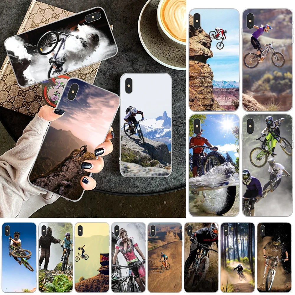 BaweiTE Amazing горный велосипед MTB мягкий чехол для телефона iPhone 11 pro XS MAX 8 7 6 6S Plus X 5 5S SE XR |