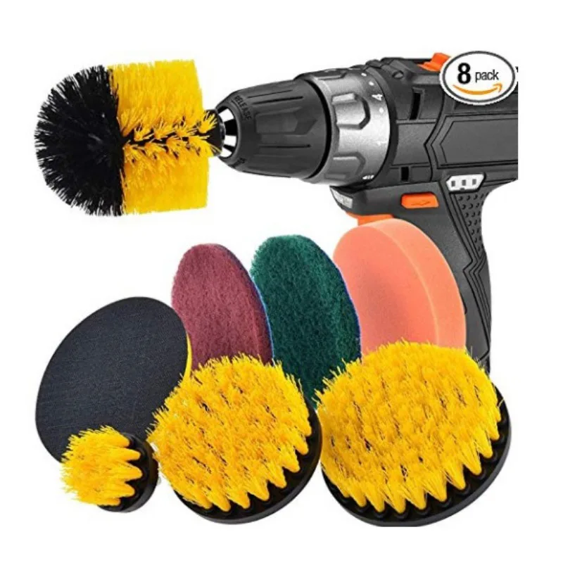 

Power Scrubber Brush Drill Brush Clean for Bathroom Surfaces Tub Shower Tile Grout Cordless Power Scrub Drill Cleaning Kit