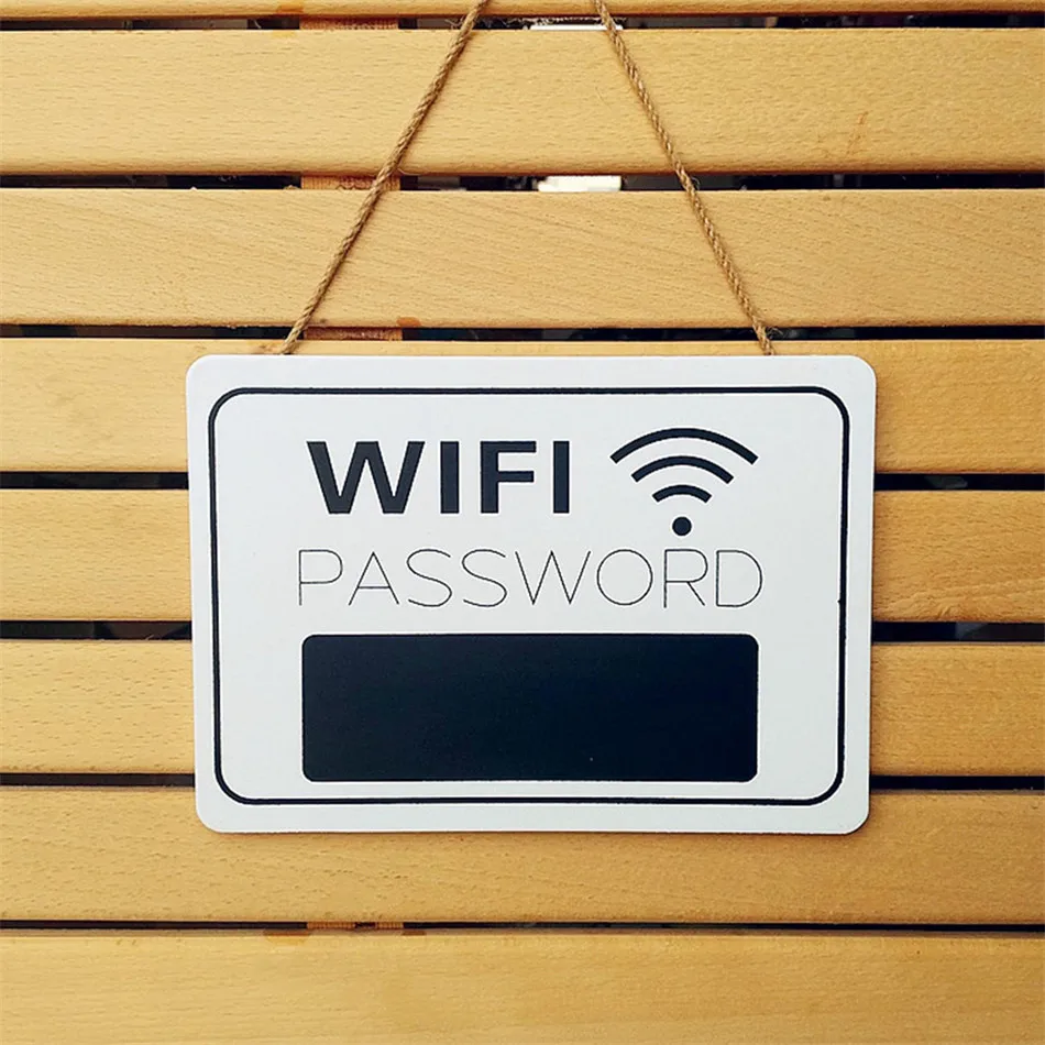 Деревянная Wi-Fi табличка с паролем подвесная табличка для приема, подвесная меловая доска, Wi-Fi табличка для домашнего магазина, вечерние украшения для бара
