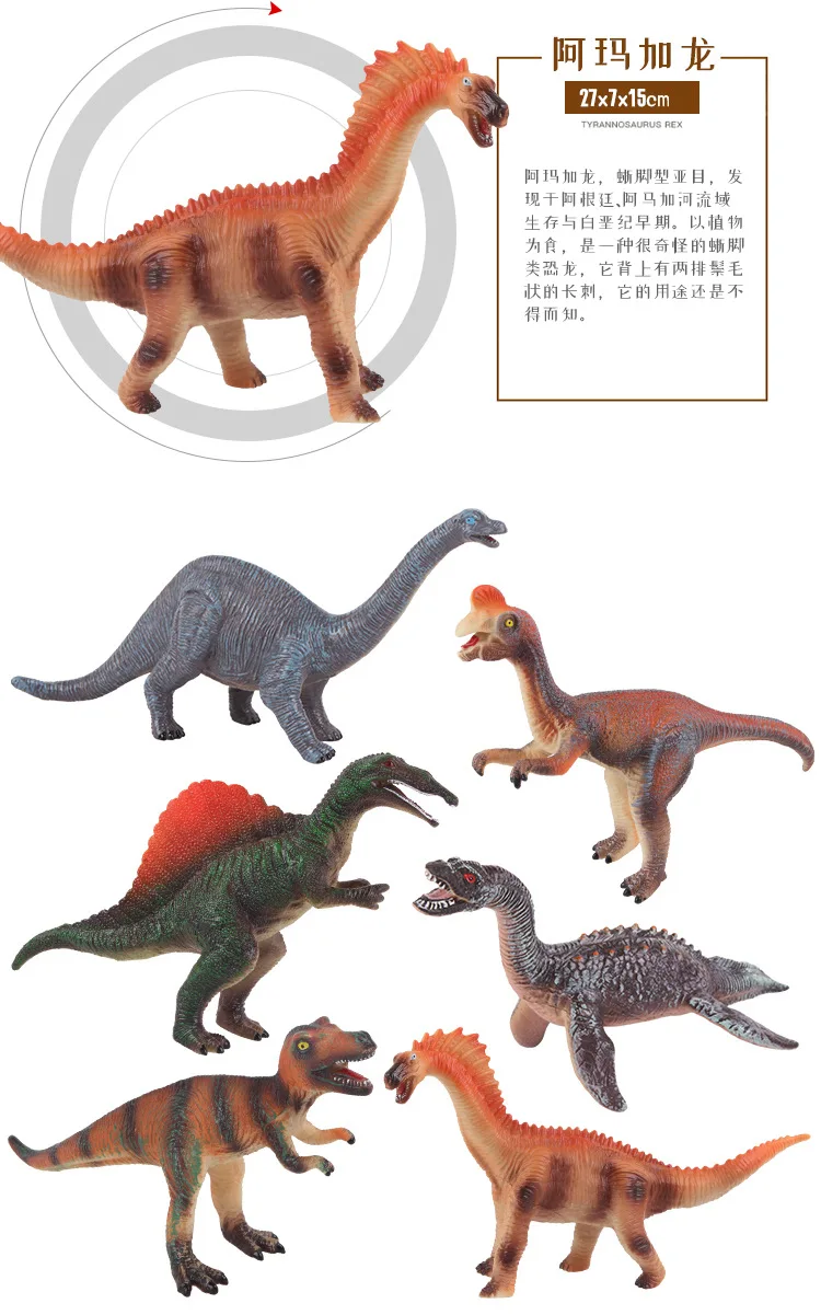 Jurassic bb shao акустическая виниловая имитация динозавров пластиковая модель T-Rex набор животных детская игрушка для мальчика