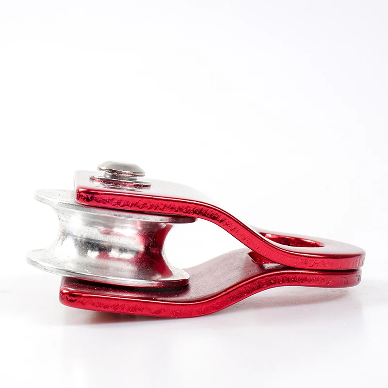 Pulleys Outdoor Rock Climbing Single Fixed Sideplate Pulley Kits Aluminum Magnesium Alloy 20KN Mountaineering Rescue Equipments