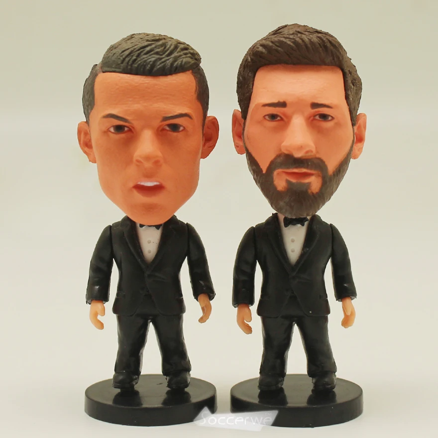 

2PCS/LOT Dolls MEI & C.RONALDO (Full Dress) 6.5cm 2.5inch Resin Figurine