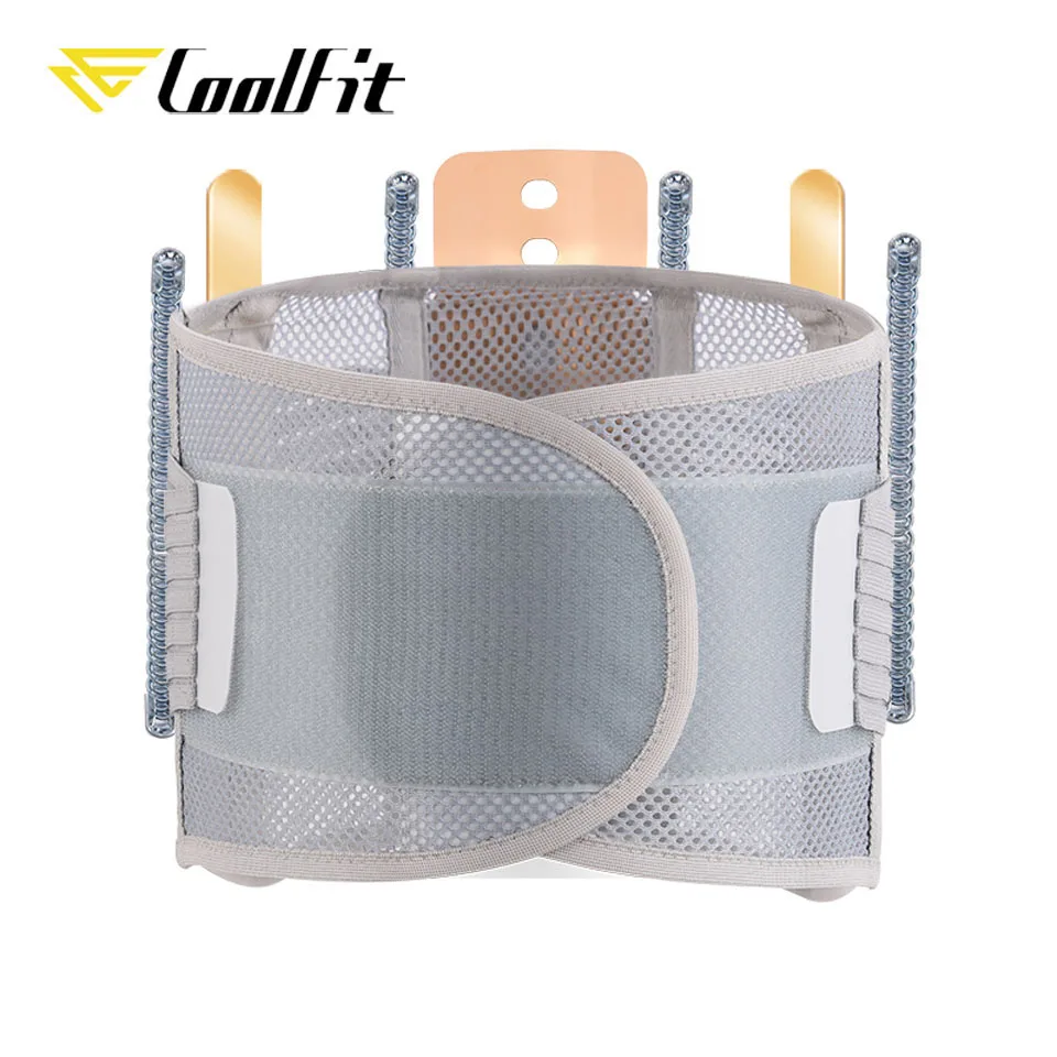 Grey CoolFit поясничная ортопедическая грыжа диск скобка талии спины позвоночника Поддержка Пояс faja облегчение боли унисекс Регулируемый - Цвет: Grey