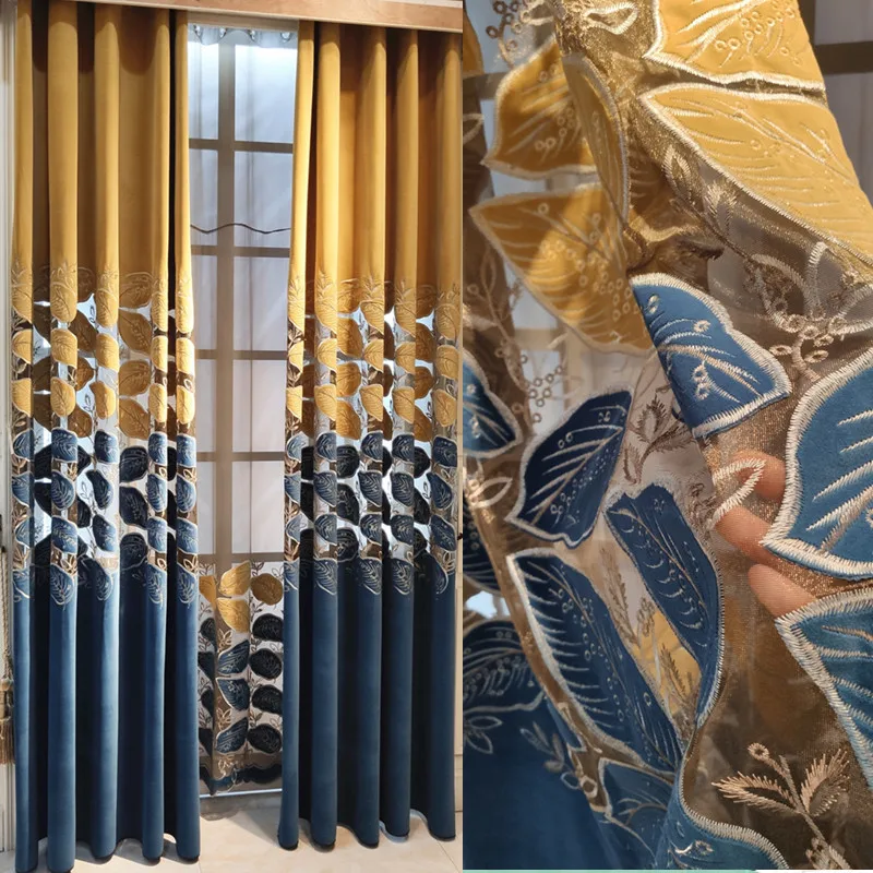 

Modern Nordic Diaorong Openwork Embroidery Curtains for Living Room for Bedroom Window Screen Luxury Curtains