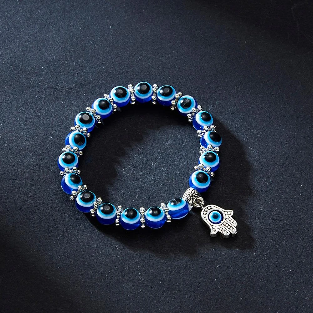 Turkish Lucky Evil Eye Bracelets Blue Evil Eye Bead Bracelet Men Women