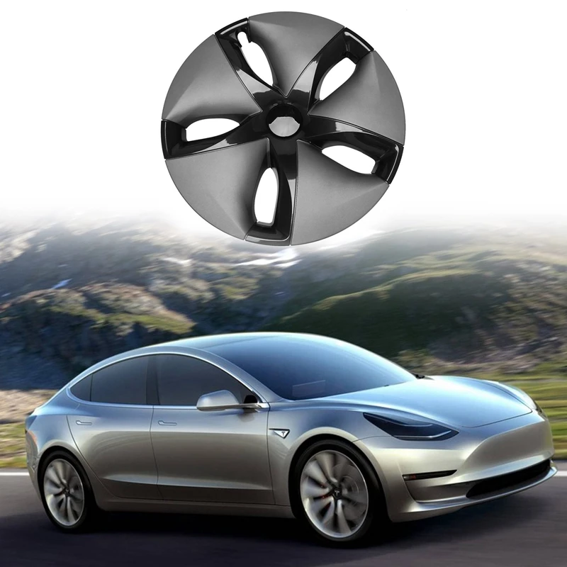 18 Inch Car Wheel Hub Caps for Tesla Model 3 Wheel Hub Accessories ABS